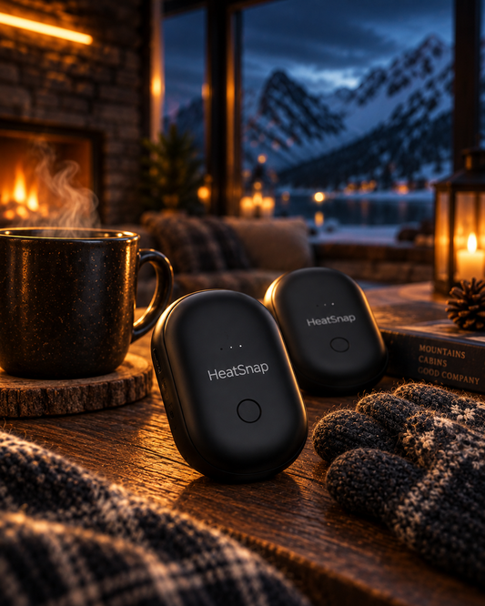 Chauffe-mains rechargeables HeatSnap Duo en hiver